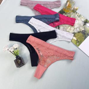 Women's plus size cotton thong